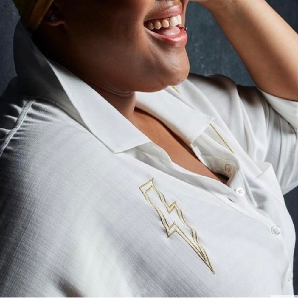 Torrid Drop Shoulder Button Front A Lightening Bo… - image 5